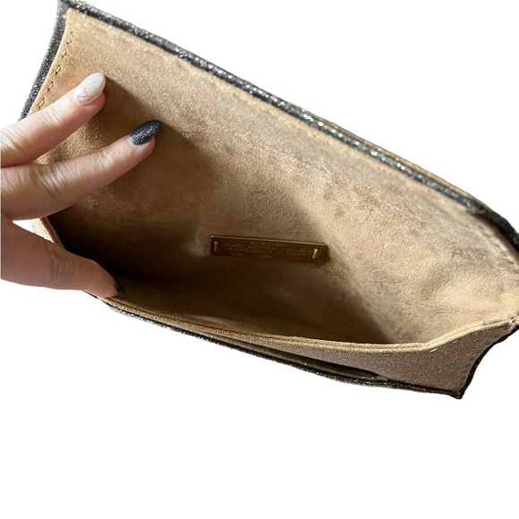 VBH Gold Glitter Stretch Envelope Clutch 010/300 - Picture 3 of 12